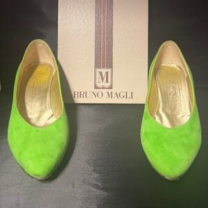 Bruno Magli Austin Lime Heels